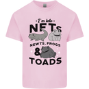 NFT Newts Frogs Toads Mens Cotton T-Shirt Tee Top Light Pink