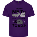 NFT Newts Frogs Toads Mens Cotton T-Shirt Tee Top Purple