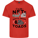 NFT Newts Frogs Toads Mens Cotton T-Shirt Tee Top Red