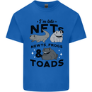 NFT Newts Frogs Toads Mens Cotton T-Shirt Tee Top Royal Blue