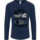 NFT Newts Frogs Toads Mens Long Sleeve T-Shirt Navy Blue