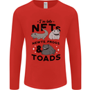 NFT Newts Frogs Toads Mens Long Sleeve T-Shirt Red