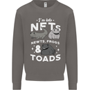 NFT Newts Frogs Toads Mens Sweatshirt Jumper Charcoal