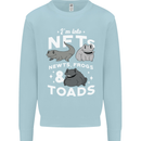 NFT Newts Frogs Toads Mens Sweatshirt Jumper Light Blue