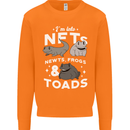 NFT Newts Frogs Toads Mens Sweatshirt Jumper Orange