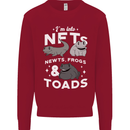 NFT Newts Frogs Toads Mens Sweatshirt Jumper Red