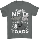 NFT Newts Frogs Toads Mens T-Shirt 100% Cotton Charcoal