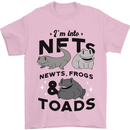 NFT Newts Frogs Toads Mens T-Shirt 100% Cotton Light Pink