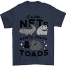 NFT Newts Frogs Toads Mens T-Shirt 100% Cotton Navy Blue