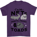 NFT Newts Frogs Toads Mens T-Shirt 100% Cotton Purple