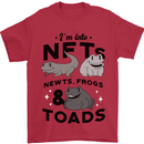 NFT Newts Frogs Toads Mens T-Shirt 100% Cotton Red