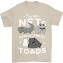 NFT Newts Frogs Toads Mens T-Shirt 100% Cotton Sand