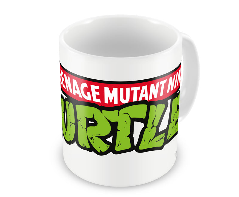 Teenage Mutant Ninja Turtles logo animated tv series cartoon white coffee mug cup