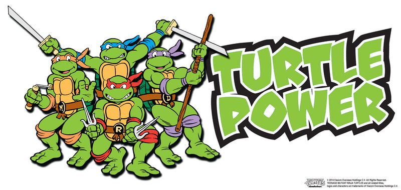 Teenage Mutant Ninja Turtles power animated tv series cartoon white coffee mug cup