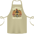 Namaste Witches Funny Halloween Cotton Apron 100% Organic Khaki