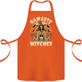 Namaste Witches Funny Halloween Cotton Apron 100% Organic Orange