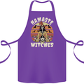 Namaste Witches Funny Halloween Cotton Apron 100% Organic Purple