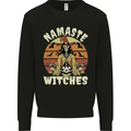 Namaste Witches Funny Halloween Kids Sweatshirt Jumper Black
