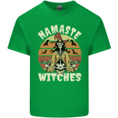 Namaste Witches Funny Halloween Kids T-Shirt Childrens Irish Green
