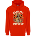 Namaste Witches Funny Halloween Mens 80% Cotton Hoodie Bright Red