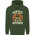 Namaste Witches Funny Halloween Mens 80% Cotton Hoodie Forest Green