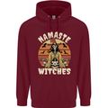 Namaste Witches Funny Halloween Mens 80% Cotton Hoodie Maroon