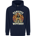 Namaste Witches Funny Halloween Mens 80% Cotton Hoodie Navy Blue