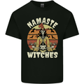 Namaste Witches Funny Halloween Mens Cotton T-Shirt Tee Top Black