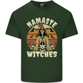 Namaste Witches Funny Halloween Mens Cotton T-Shirt Tee Top Forest Green