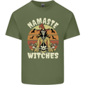 Namaste Witches Funny Halloween Mens Cotton T-Shirt Tee Top Military Green