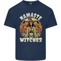 Namaste Witches Funny Halloween Mens Cotton T-Shirt Tee Top Navy Blue