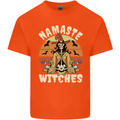 Namaste Witches Funny Halloween Mens Cotton T-Shirt Tee Top Orange