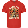 Namaste Witches Funny Halloween Mens Cotton T-Shirt Tee Top Red