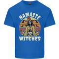 Namaste Witches Funny Halloween Mens Cotton T-Shirt Tee Top Royal Blue