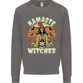 Namaste Witches Funny Halloween Mens Sweatshirt Jumper Charcoal