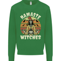 Namaste Witches Funny Halloween Mens Sweatshirt Jumper Irish Green