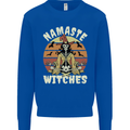 Namaste Witches Funny Halloween Mens Sweatshirt Jumper Royal Blue