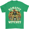 Namaste Witches Funny Halloween Mens T-Shirt 100% Cotton Irish Green