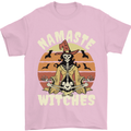 Namaste Witches Funny Halloween Mens T-Shirt 100% Cotton Light Pink