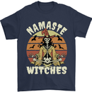 Namaste Witches Funny Halloween Mens T-Shirt 100% Cotton Navy Blue