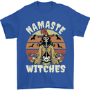 Namaste Witches Funny Halloween Mens T-Shirt 100% Cotton Royal Blue