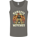 Namaste Witches Funny Halloween Mens Vest Tank Top Charcoal