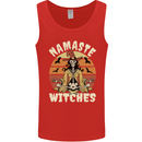 Namaste Witches Funny Halloween Mens Vest Tank Top Red