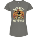 Namaste Witches Funny Halloween Womens Petite Cut T-Shirt Charcoal