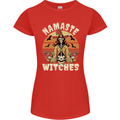 Namaste Witches Funny Halloween Womens Petite Cut T-Shirt Red