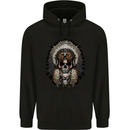 Native American Indian Skull Headdress Childrens Kids Hoodie Black