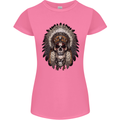 Native American Indian Skull Headdress Womens Petite Cut T-Shirt Azalea