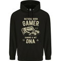Natural Born Gamer Funny Gaming Childrens Kids Hoodie Black