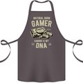 Natural Born Gamer Funny Gaming Cotton Apron 100% Organic Dark Grey
