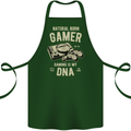 Natural Born Gamer Funny Gaming Cotton Apron 100% Organic Forest Green